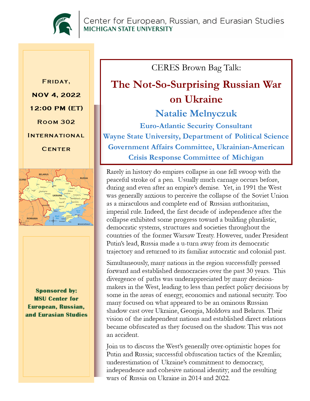 Ukraine flyer